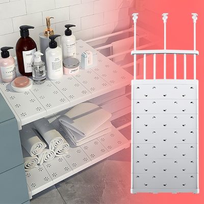Estante extensible a presión (48-80 cm, Sin taladrar) | SHELFEXPEND