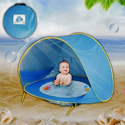 Una tienda para niños con protección UV y piscina | BAYSHADE