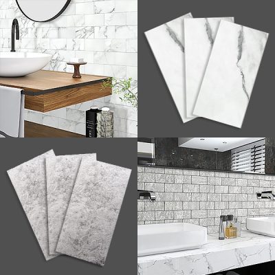 3D Azulejos de Pared Adhesivos - Paquete de 10, Piedra o Granito | INSTATILE