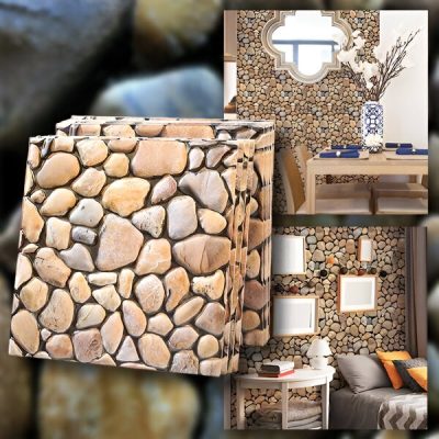 Azulejos de pared 3D efecto piedra - despegar y pegar | STONEBLOCKS