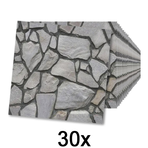 3x Papel pintado autoadhesivo con aspecto de roca Rock Wall (10 uds.) | ROCKWRAP