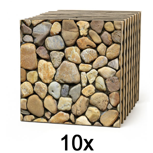 1x Azulejos de pared 3D efecto piedra – despegar y pegar | STONEBLOCKS