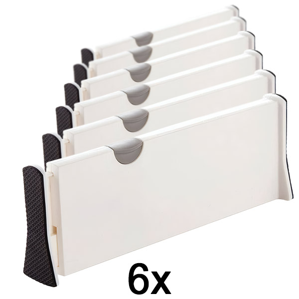 6x Divisor Ajustable para Cajones y Estantes | DIVISERINO